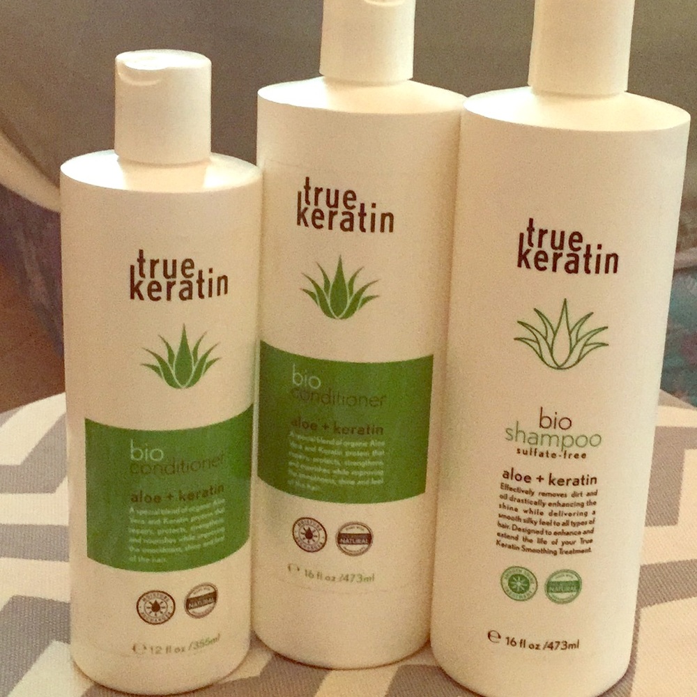 True Keratin shampoo and conditioner